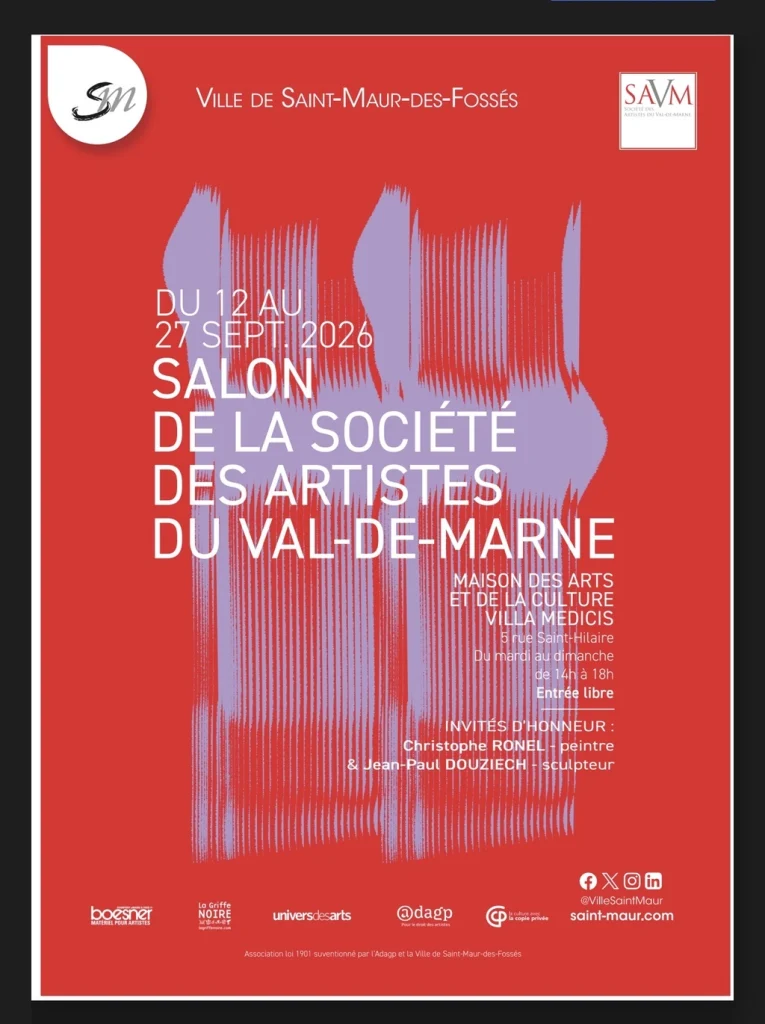 Affiche du Salon de la Société des Artistes du Val-de-Marne 2026